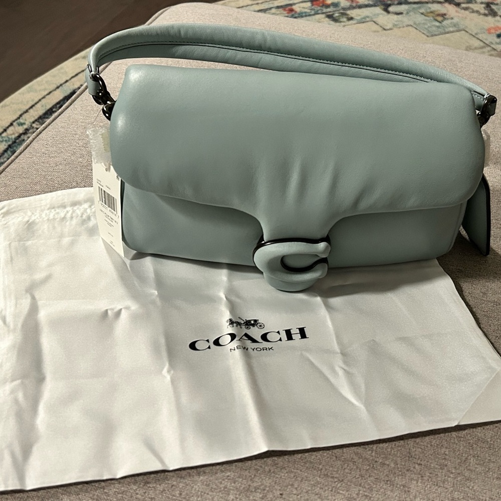 Coach discontinued blue Pillow Tabby bag. Brand new.